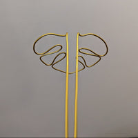 Monstera Shaped Plant Support - Gold Coloured